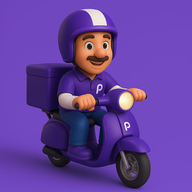 Padash courier on the way